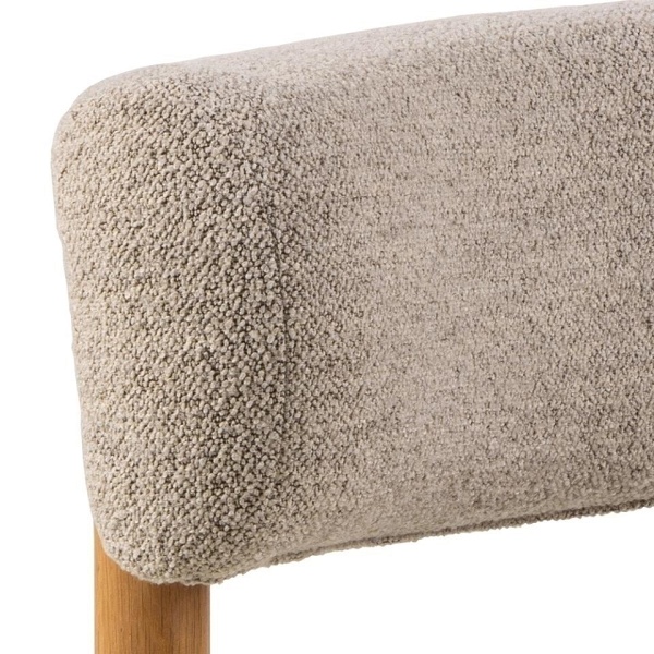 Fotel Burley beżowy/ dąb - ACTONA